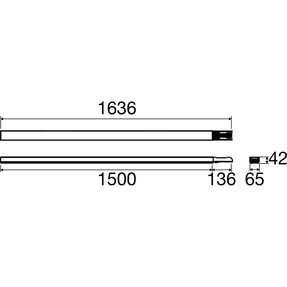 Verbindungsprofil Easylight 150cm weiß 7-polig SLV 4024163305884