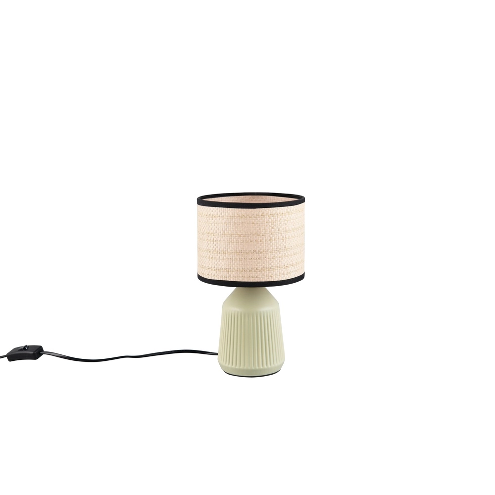 Tischlampe Formentera Ø 16 cm grün Trio 4017807692068
