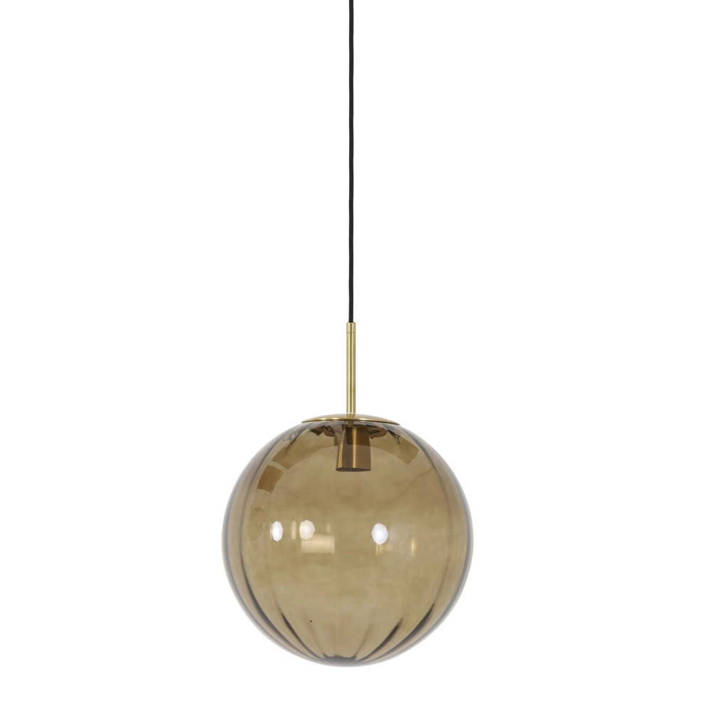 Pendellampe Magdala Ø 30 cm bernsteinfarben Light & Living 8717807636272