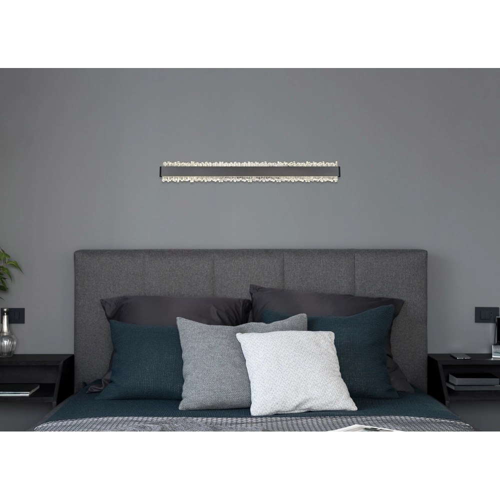 Schwarze Wandlampe Stalagmita 70,5 cm Globo 9007371569755