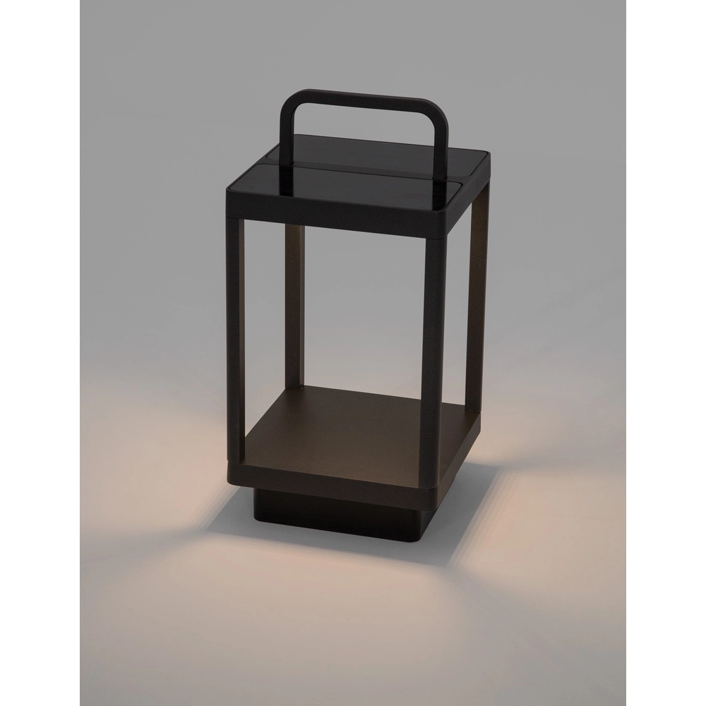 Solar-Tischleuchte Bali 35cm anthrazit