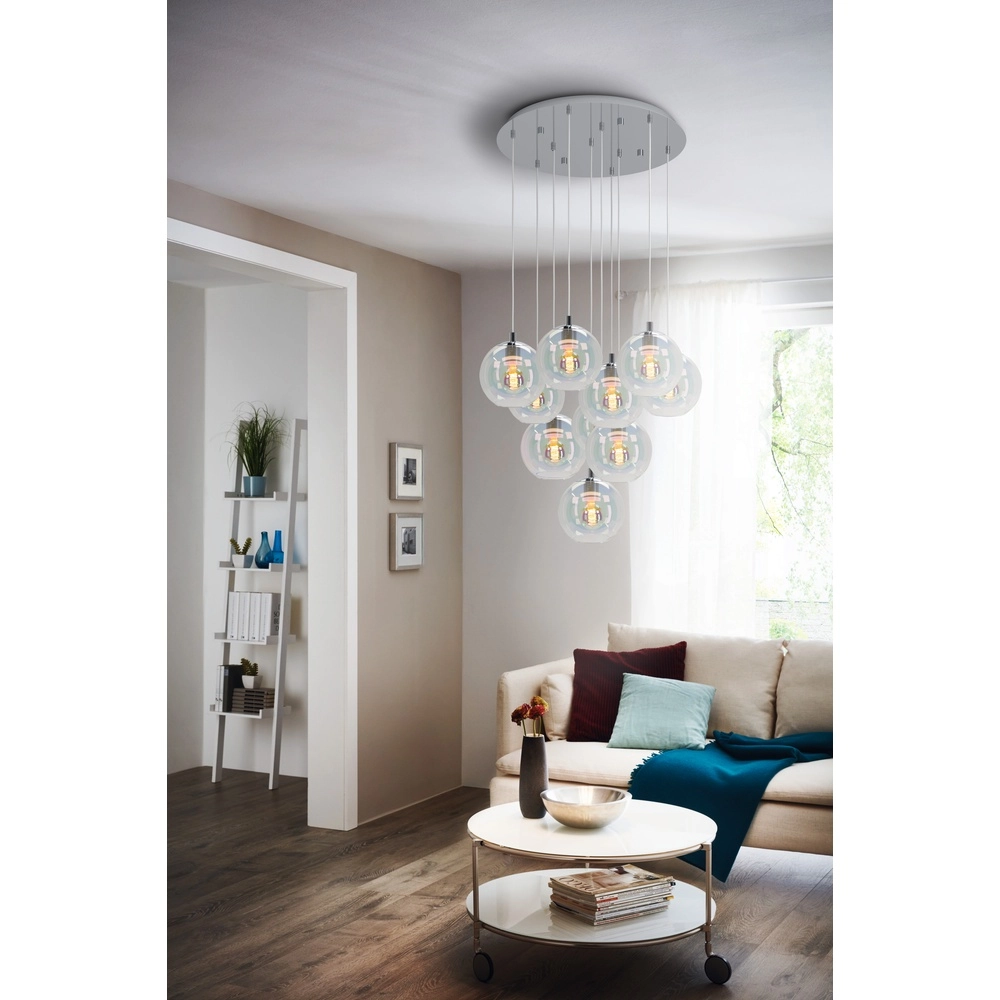 Pendelleuchte Ariscani 2 10-flammig verchromt Eglo 9008606358113