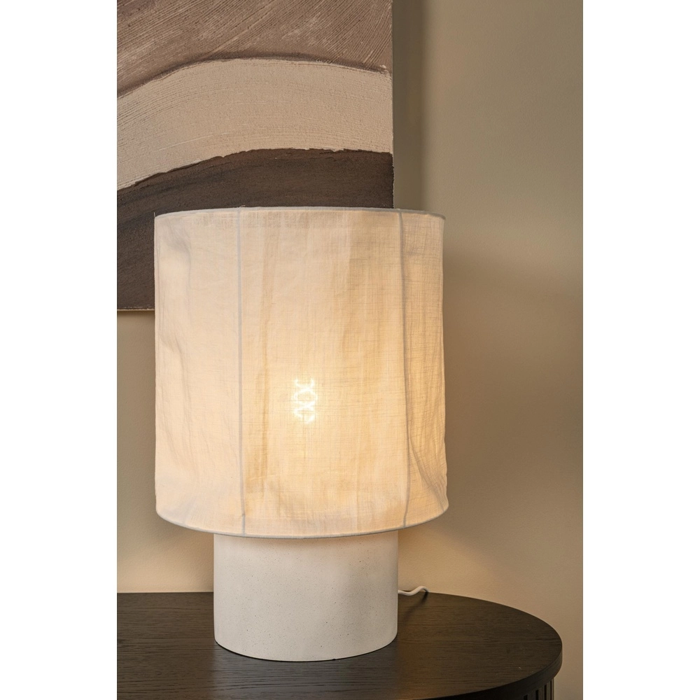 Tischlampe Tissaja Ø 35 cm weiß Lucide 5411212061621