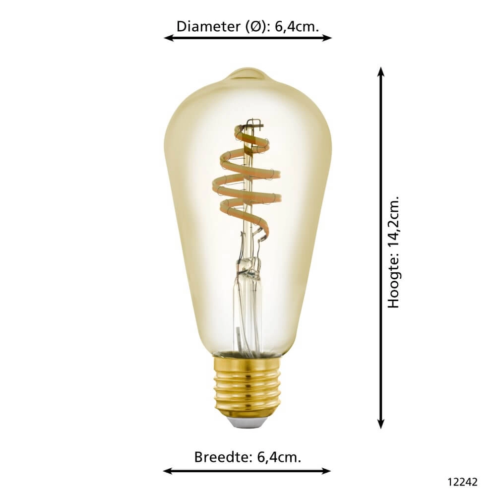 LED-Lampe Zigbee - E27 - 4.9 watt - 2200-6500K - ST64 Eglo 9002759122423