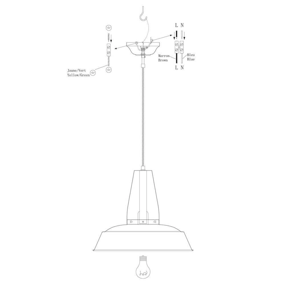 Pendelleuchte Eden creme Ø 42cm Steinhauer 8712746178708