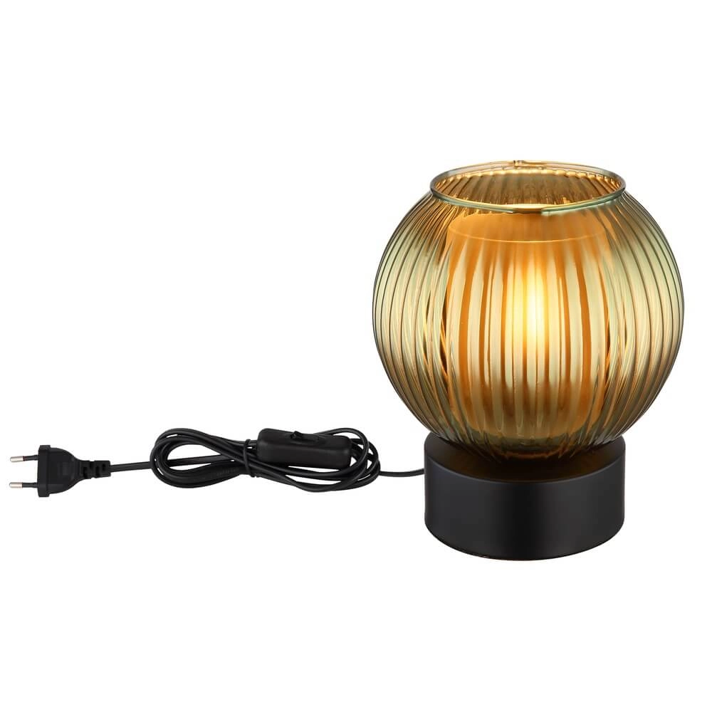 Tischlampe Zumba grünes Glas Ø 15cm Globo 9007371459001