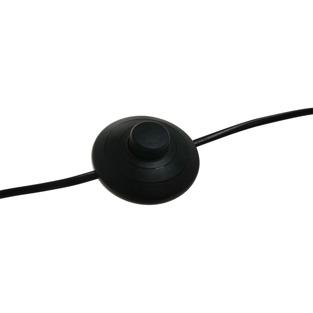 Bogenlampen-Schwarz Solva mit Bambusschatten Ø60 cm Steinhauer 8712746182620
