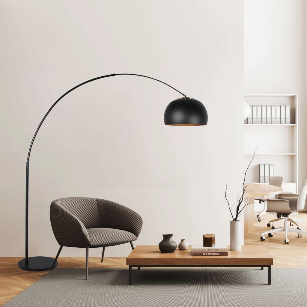 Schwarze Bogenlampe Globe Black Steinhauer 8712746190625