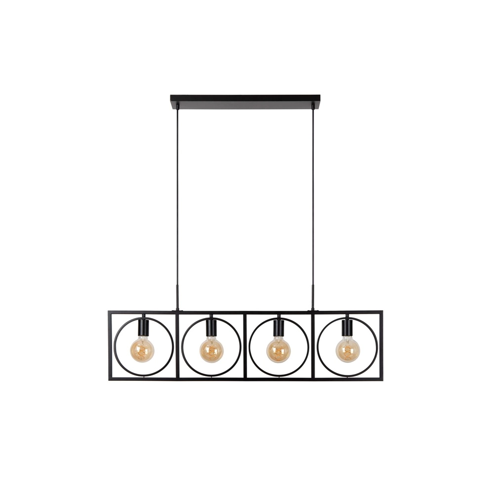 Einzigartige Pendellampe Suus Black 4-Lights