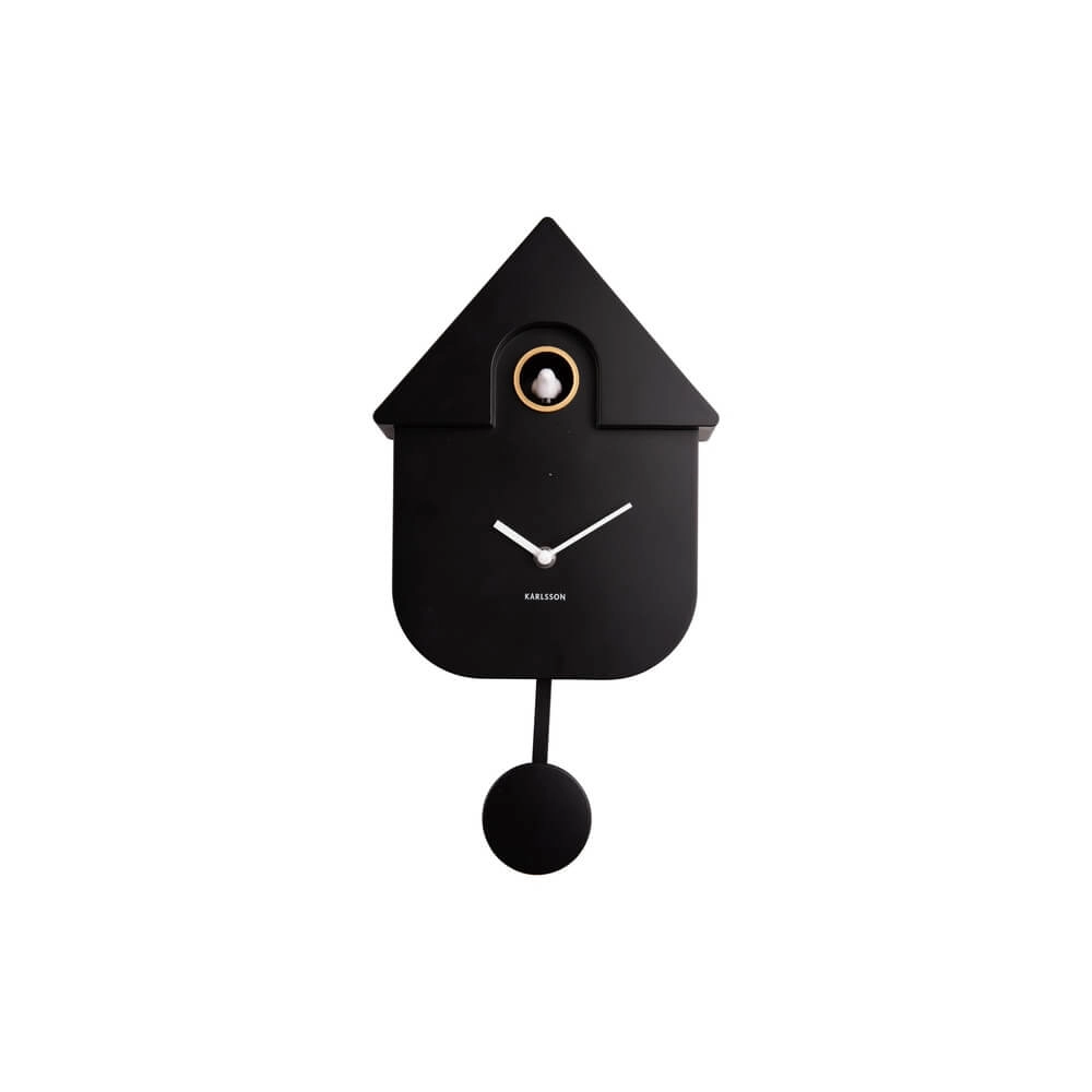 Wanduhr Modern Cuckoo schwarz Karlsson 8714302687143