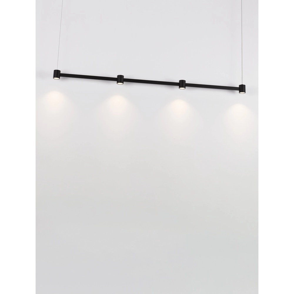 Design-Pendelleuchte Puize 4-flammig schwarz Lyora 5212017448583