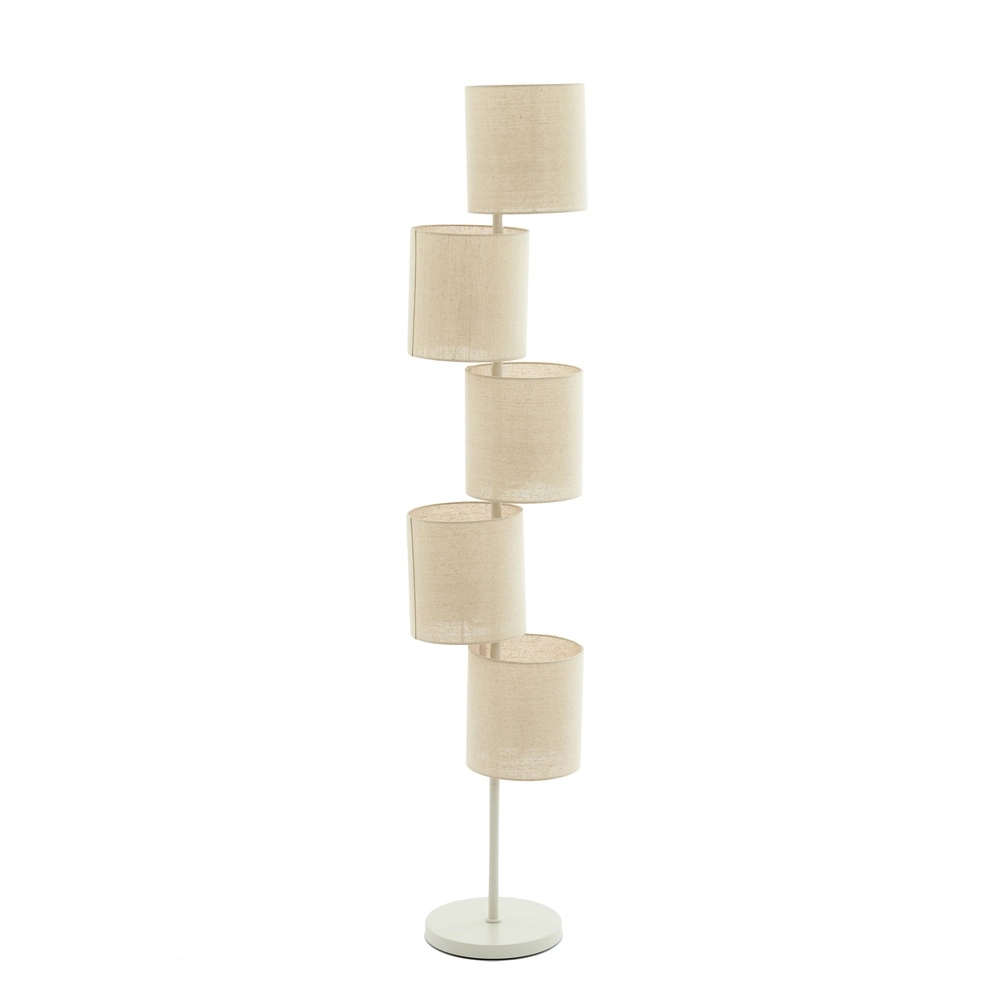 Stehlampe Benigno mit 5 Sandhauben