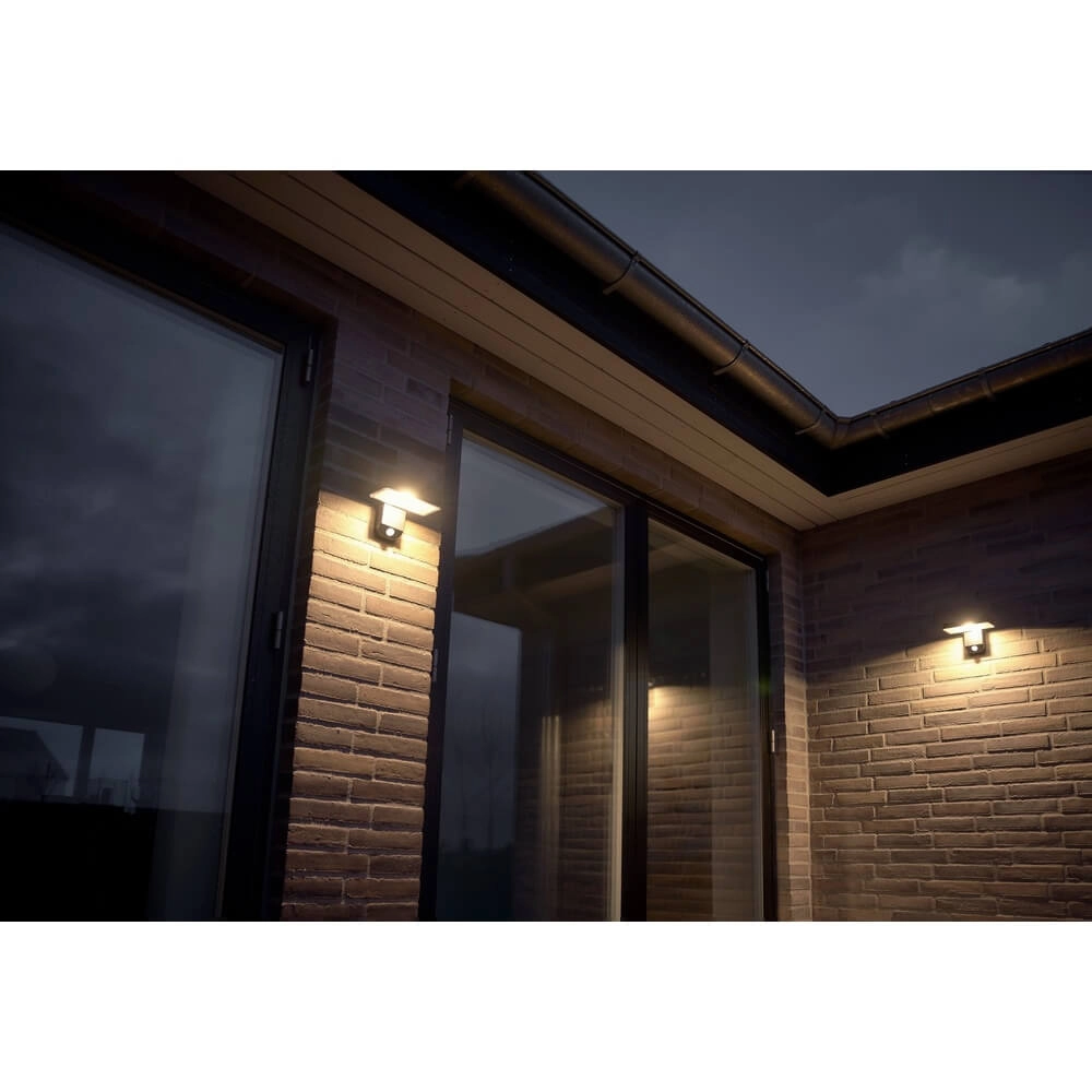 Solar-Wandleuchte Rica schwarzes Rechteck Nordlux 5704924004797