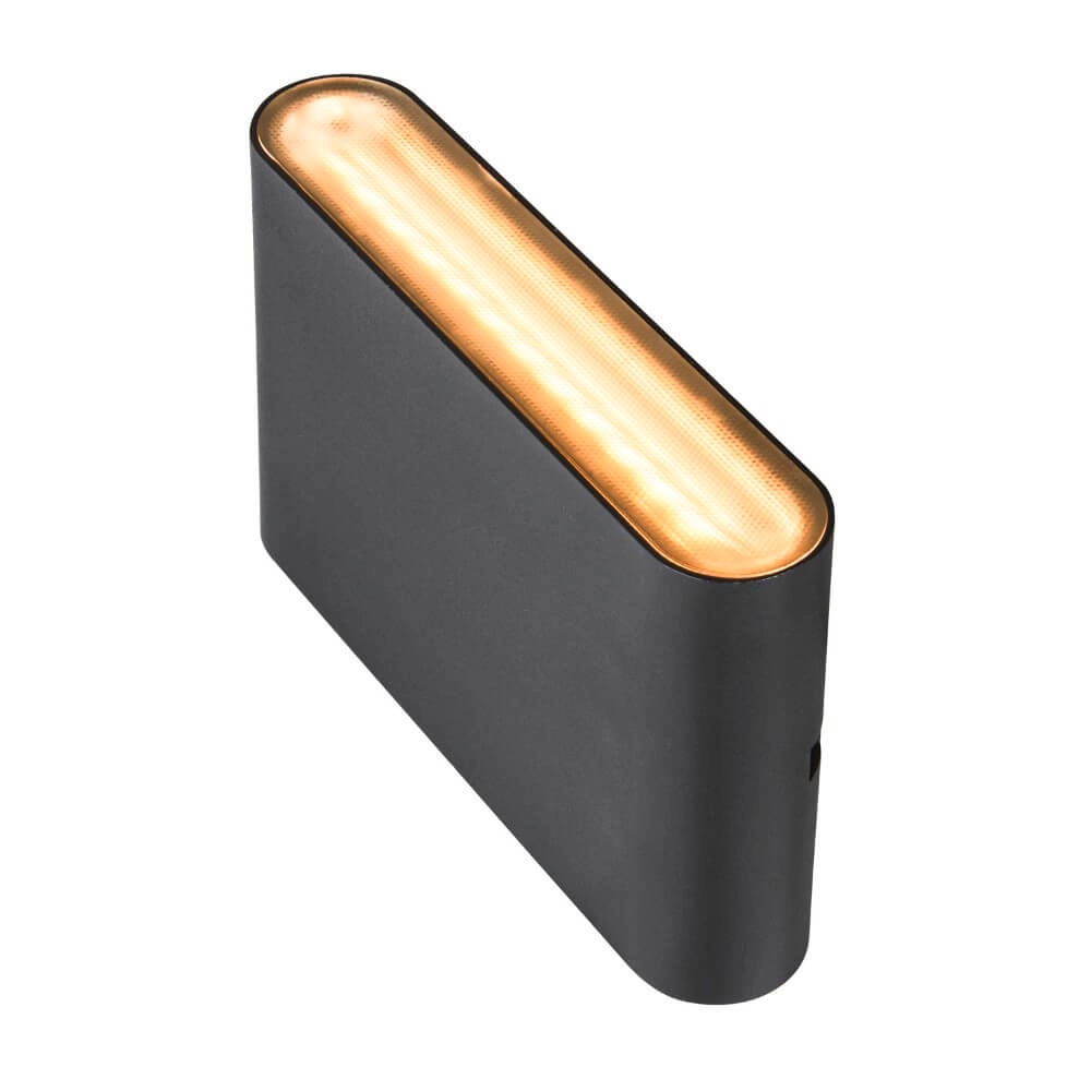 LED-Wandstrahler Oval 14 Oben und unten – schwarz SLV 4024163273466