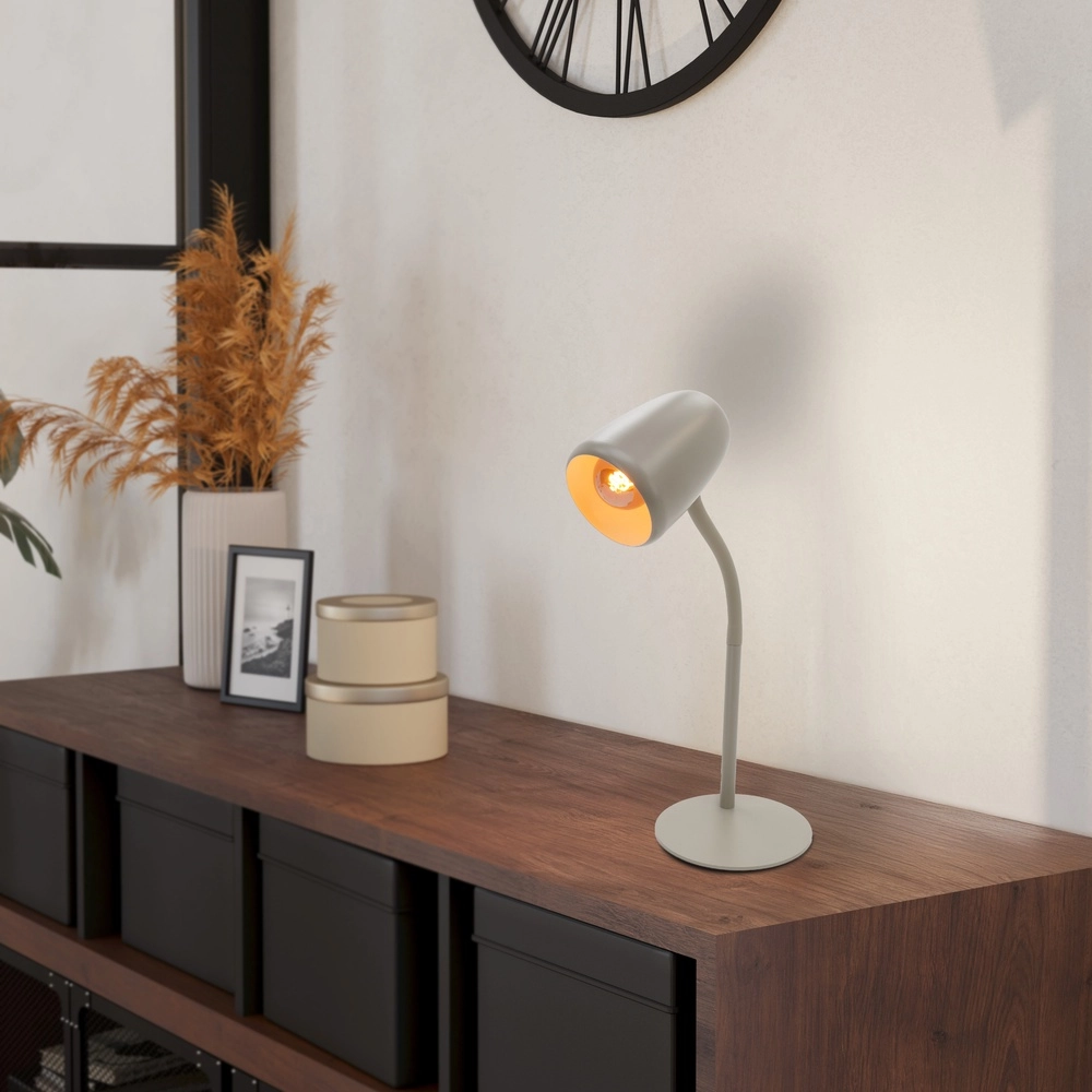 Tischlampe Carlo sandbraun Eglo 9008606357550