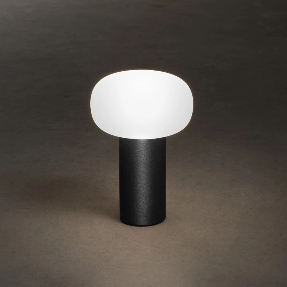 Wiederaufladbare Tischlampe Antibes Anthrazit KonstSmide 7318308267524
