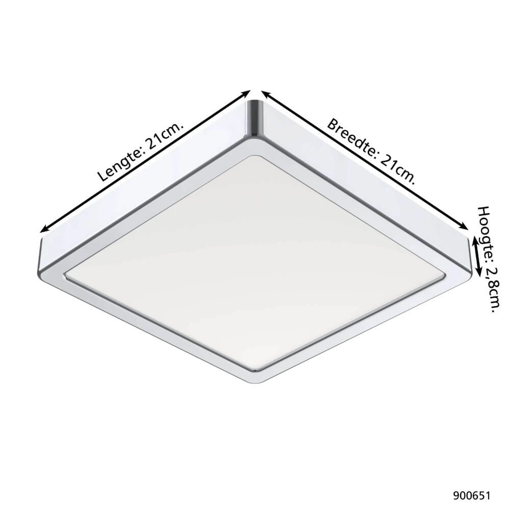Badezimmerlampe Fueva 5 IP44 – Chrom – 21 cm Eglo 9008606245338