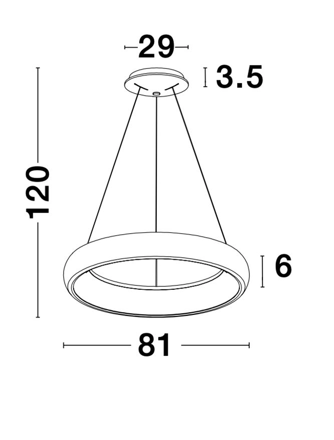 Design-Pendelleuchte Albi schwarz Ø 81cm Lyora 5212017416865