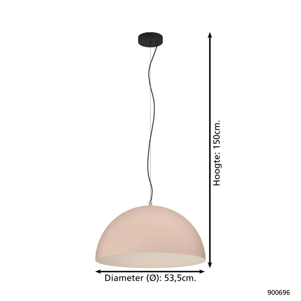 Japandi-Hängelampe Gaetano 1 Ø 53,5cm Eglo 9008606274222