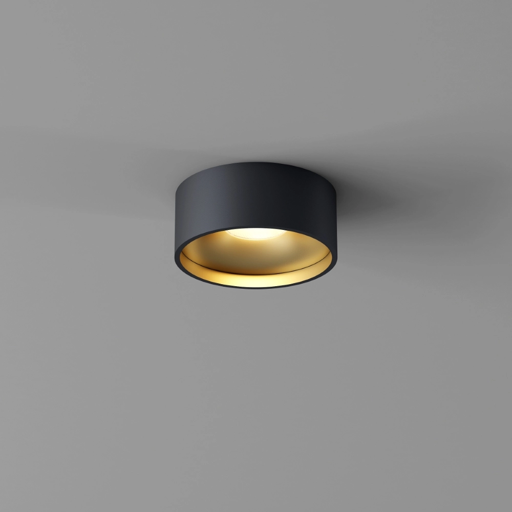 Deckenlampe im Badezimmer Oran Ø 12cm - Schwarz/Gold Artdelight 8720701103900