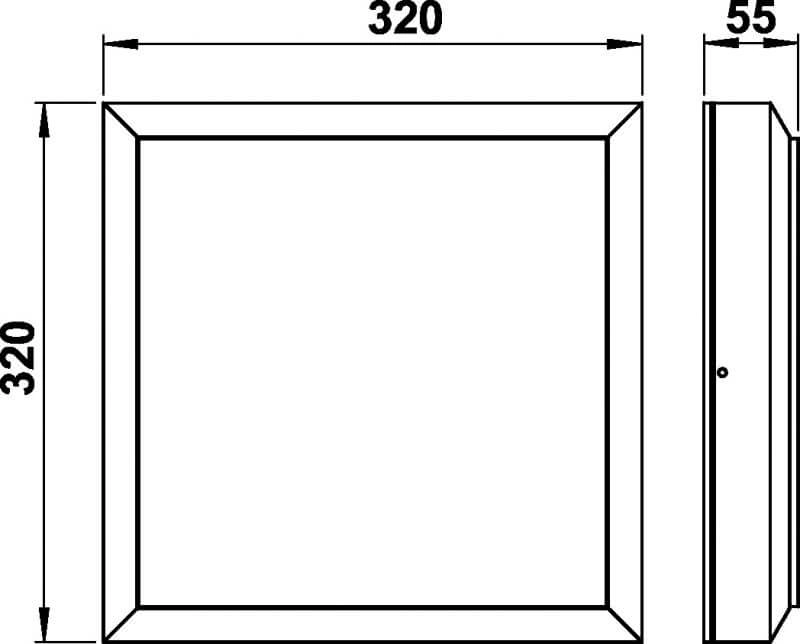 Quadratische LED-Außenleuchte Parel 32 cm schwarz Albert 4007235665628