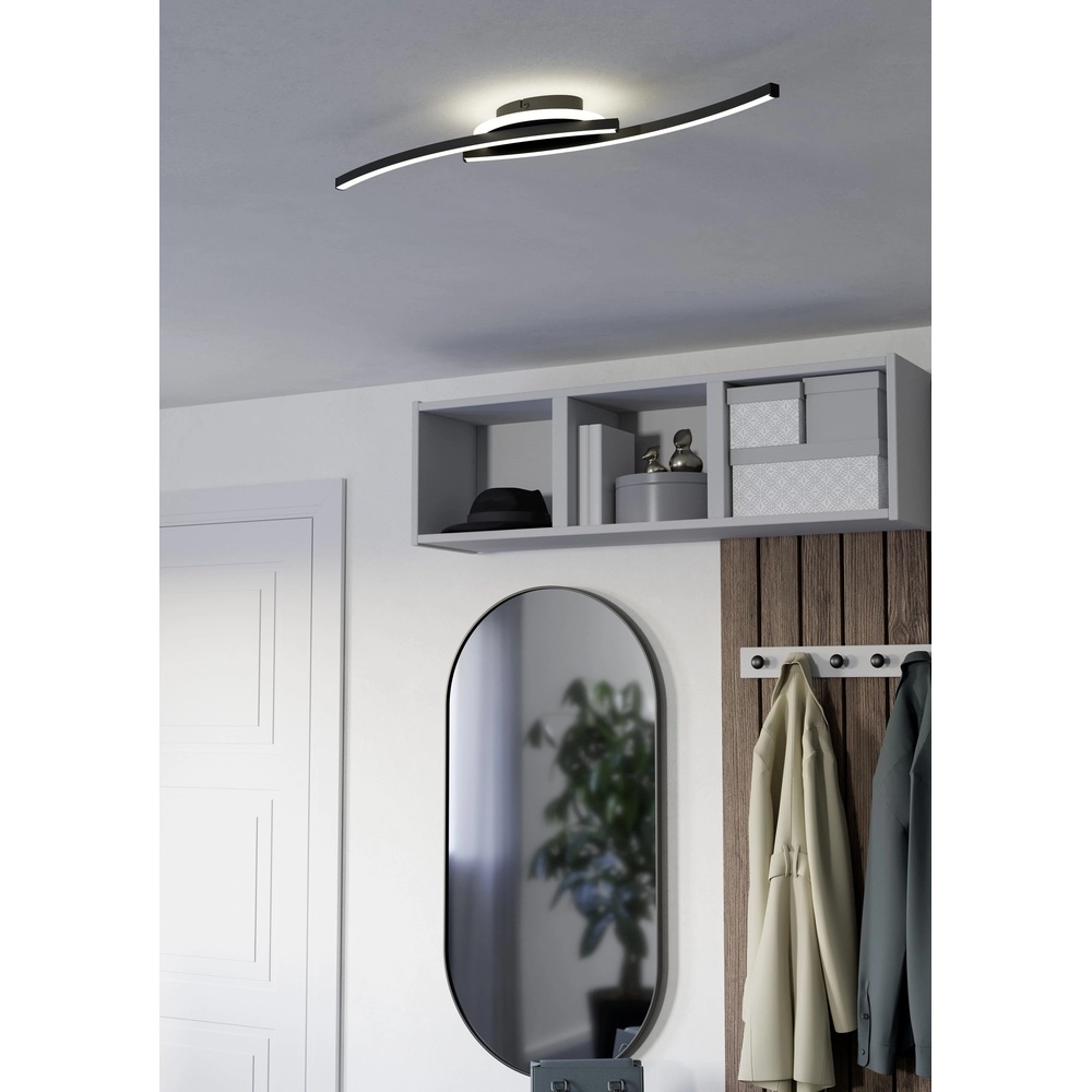 Deckenlampe Lungolago LED – schwarz – rund Eglo 9008606316052