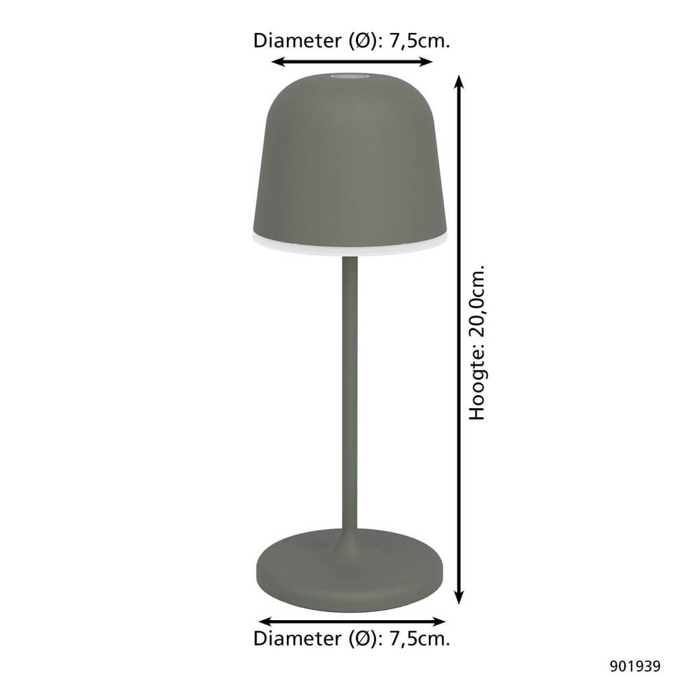 Tischlampe Mannera Grünes Design Eglo 9008606355563