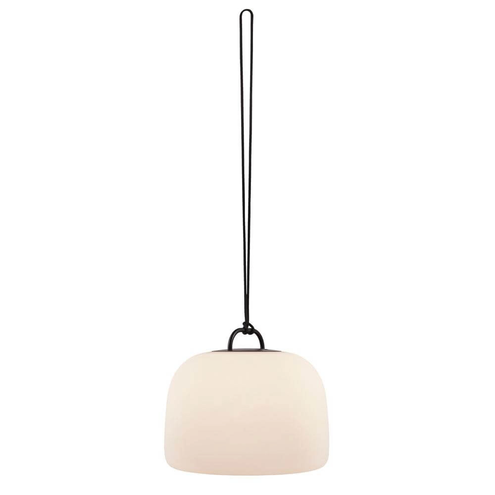 Tischlampe Kettle To-Go wiederaufladbar weiß mit schwarz Ø 36cm Nordlux 5701581496088