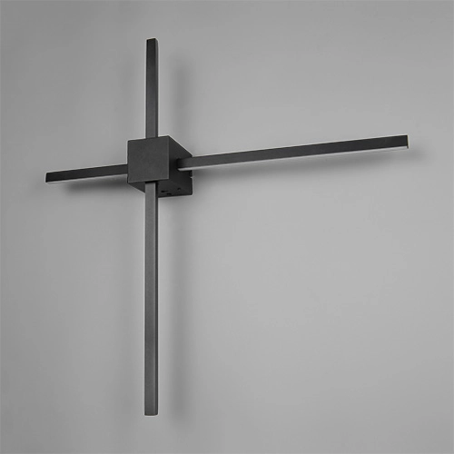 Moderne Wandlampe Cassino Schwarz 67,5 cm Trio 4017807683202