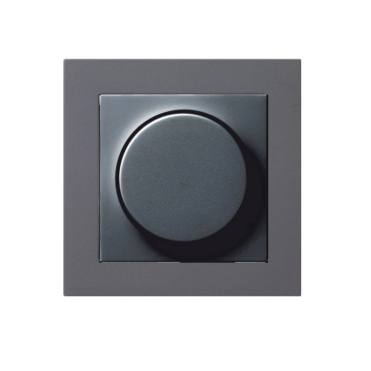 Anthrazit Dimmer cover für gebaute Dimmer Lyora 4010337650287