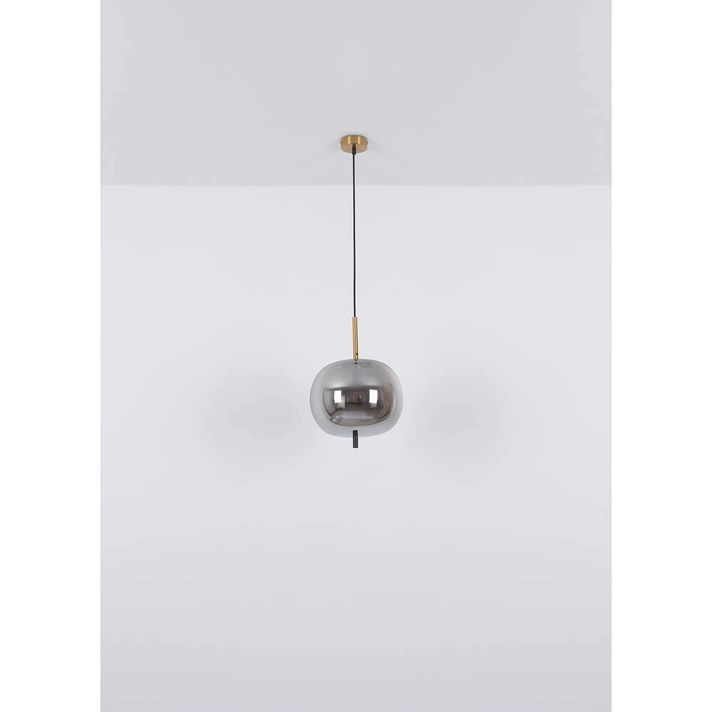 Goldene Pendelleuchte Blacky I nur Ø 30cm Globo 9007371422036