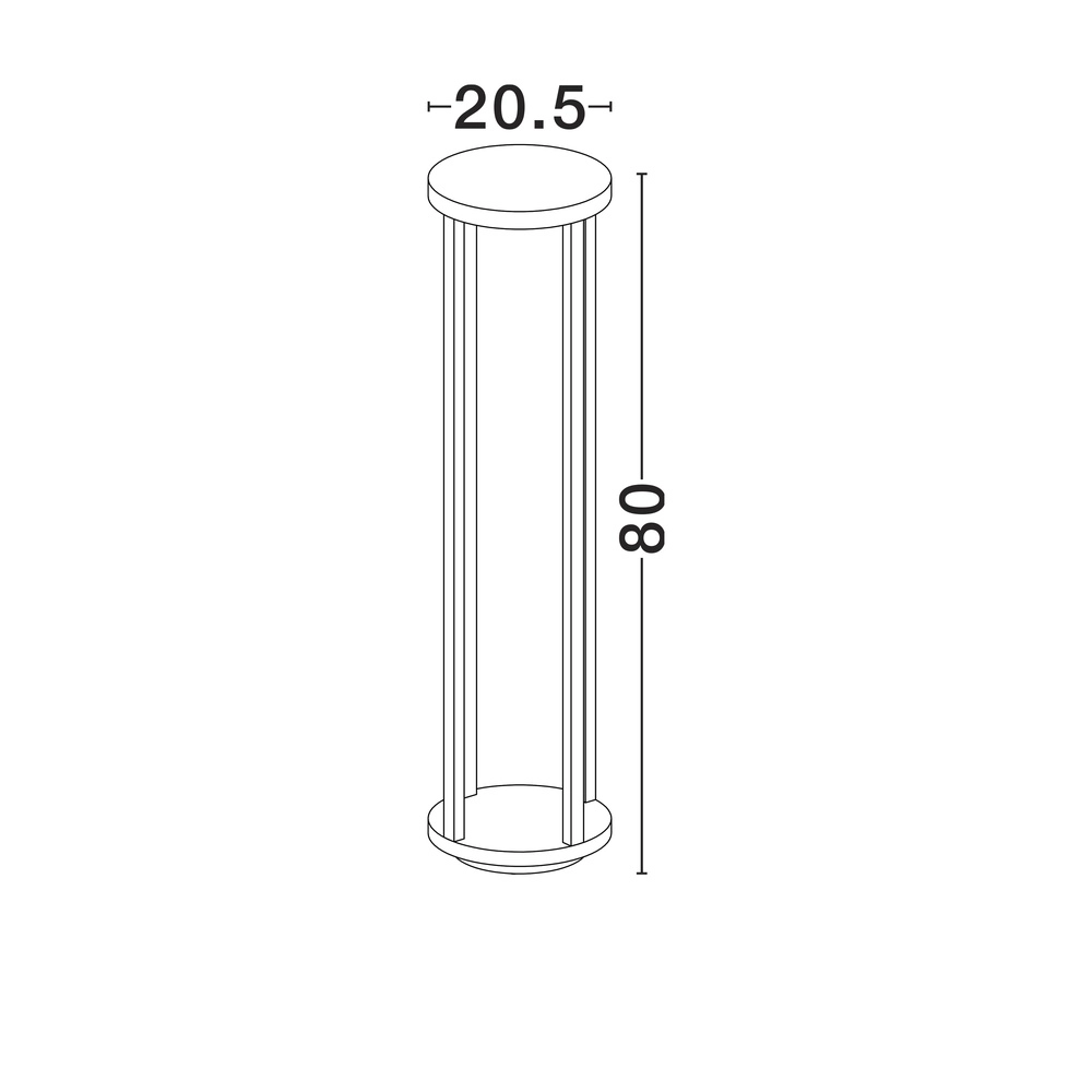 Stehlampe Optus 80cm Lyora 5212017477224