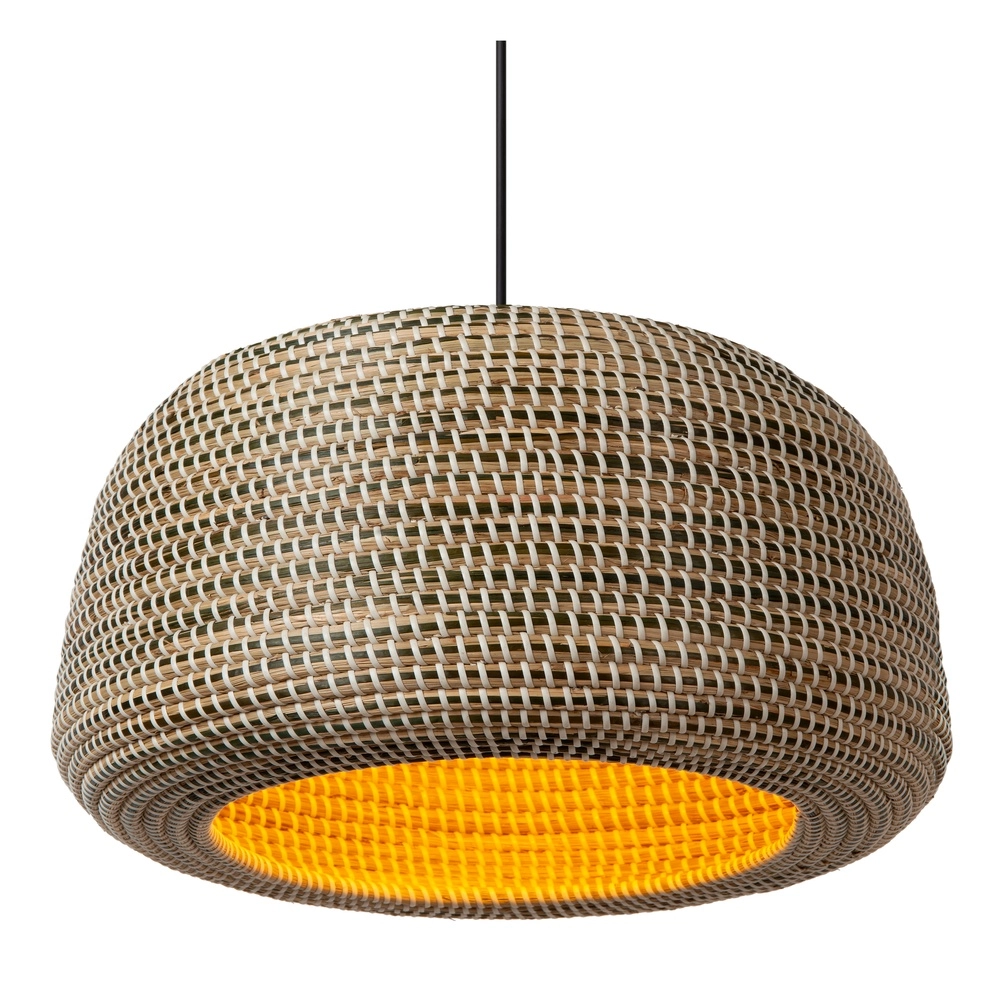 Seegras-Pendellampe Maduka Ø 47cm – braun Premium by Lucide 5411212106063