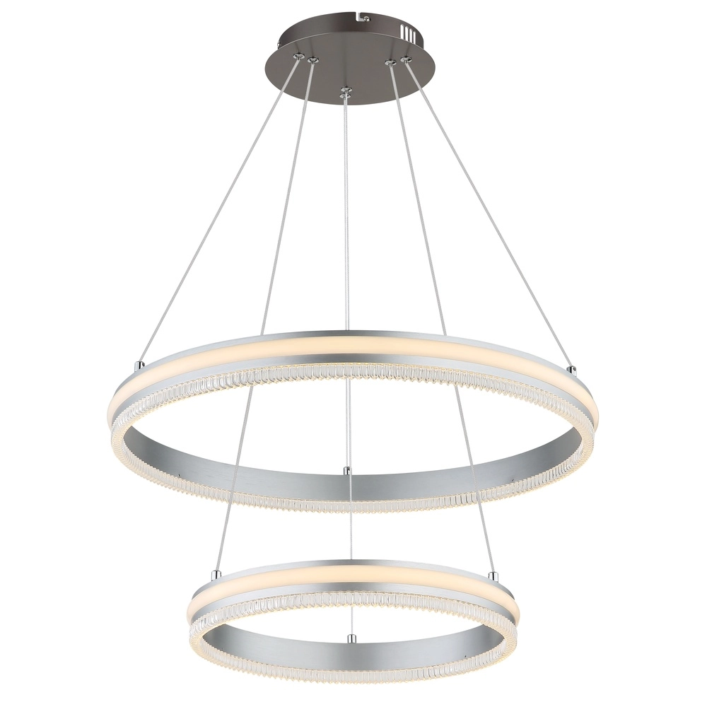 Pendellampe Francine Gunmetal 2 Ringe Globo 9007371583645