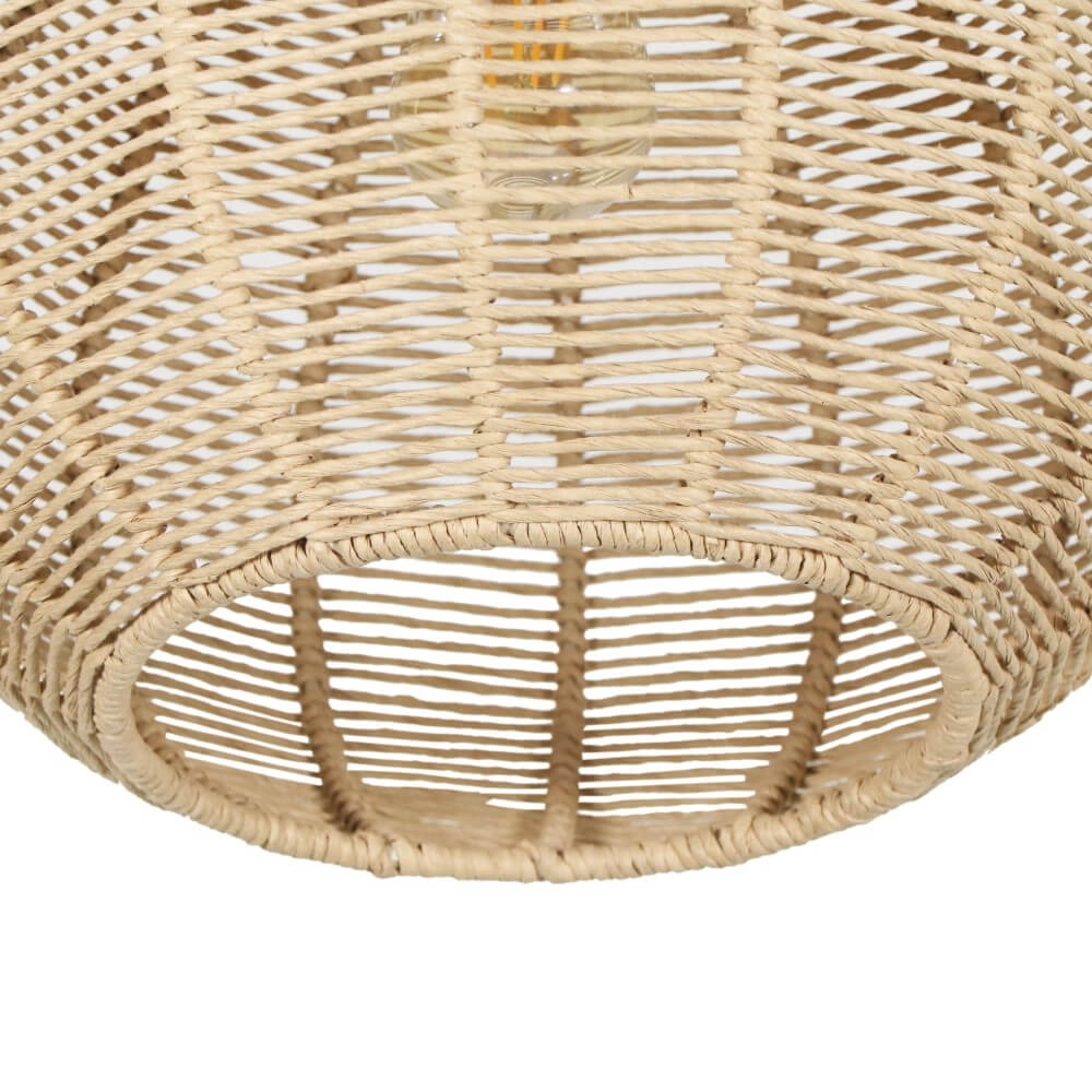 Hängelampe aus Rattan Janne Ø 35cm Trio 4017807629293