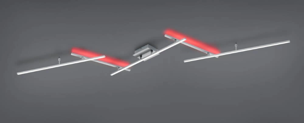 Deckenlampe Arvin 4-Streifen-Edelstahl Trio 4017807504071