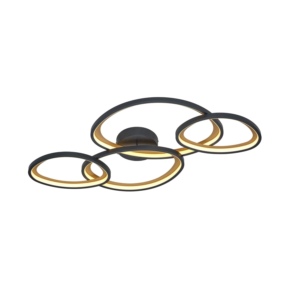 Moderne Deckenlampe Sivo M – schwarz