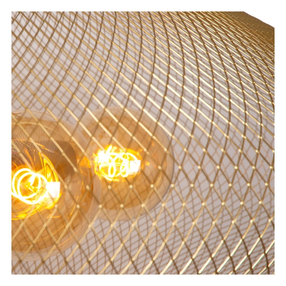 Netz-Pendellampe Mesh Ø 85 cm Gold für das Loft Lucide 5411212211965
