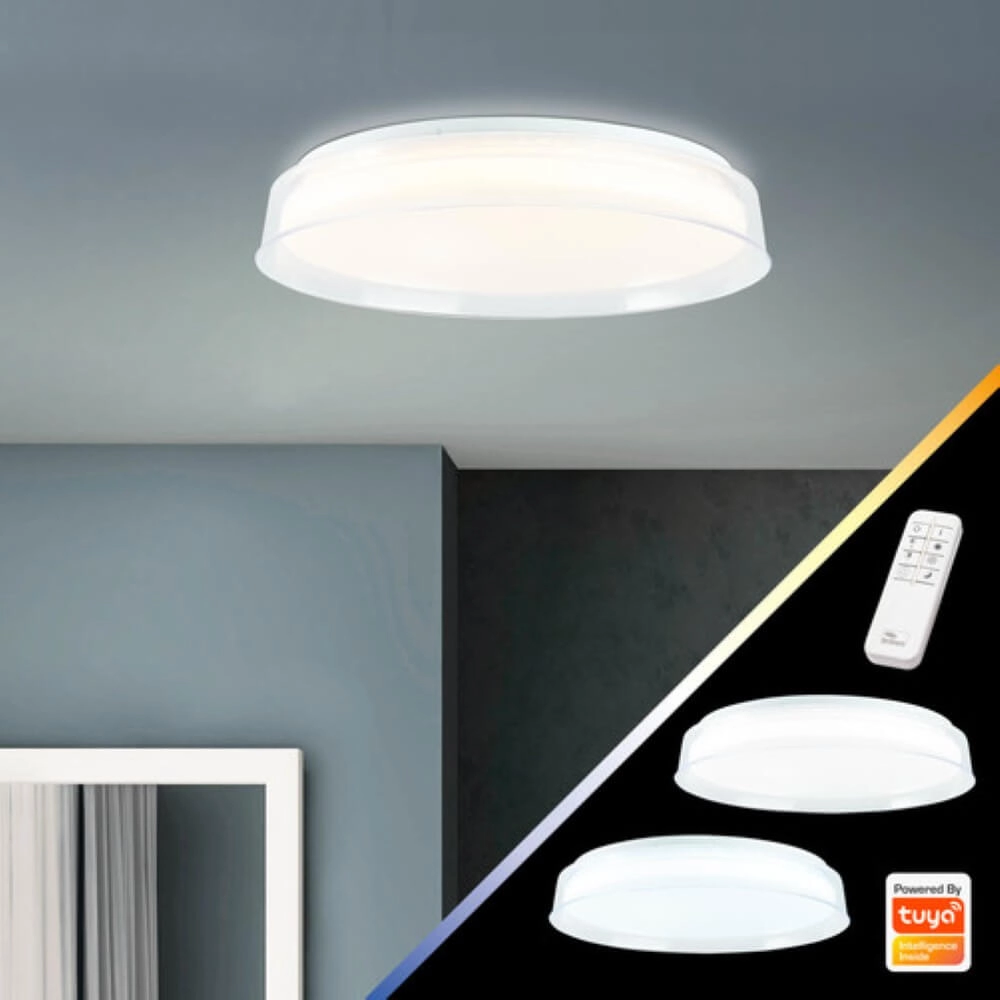 LED-Deckenleuchte Leanna dimmbar mit Tuya Brilliant 4004353379925