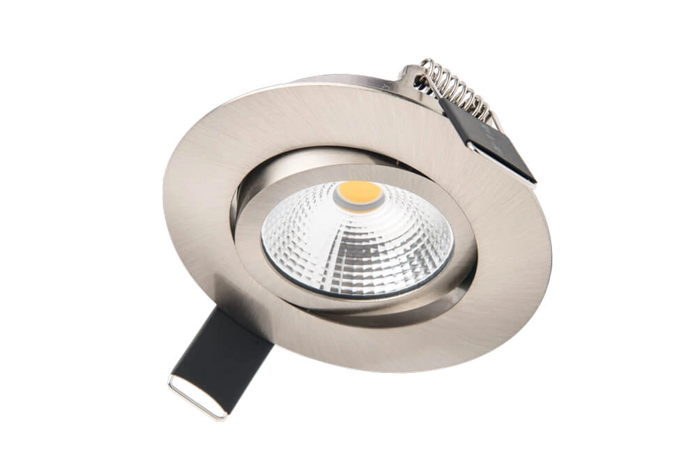 Flacher Einbaustrahler Lux Slim 3000K – Edelstahl