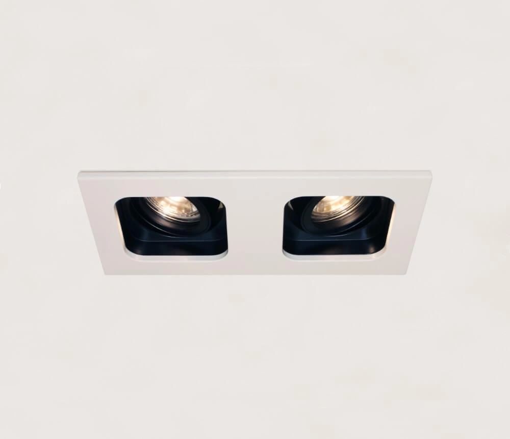 Downlighter Moggio Duo Weiß mit Schwarz Artdelight 8719831735686