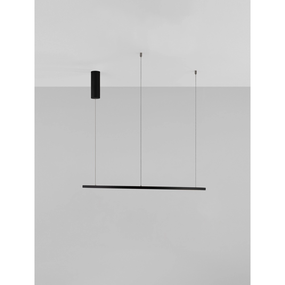 Runde Pendelleuchte Tarquin schwarz Ø 80cm Lyora 5212017438300
