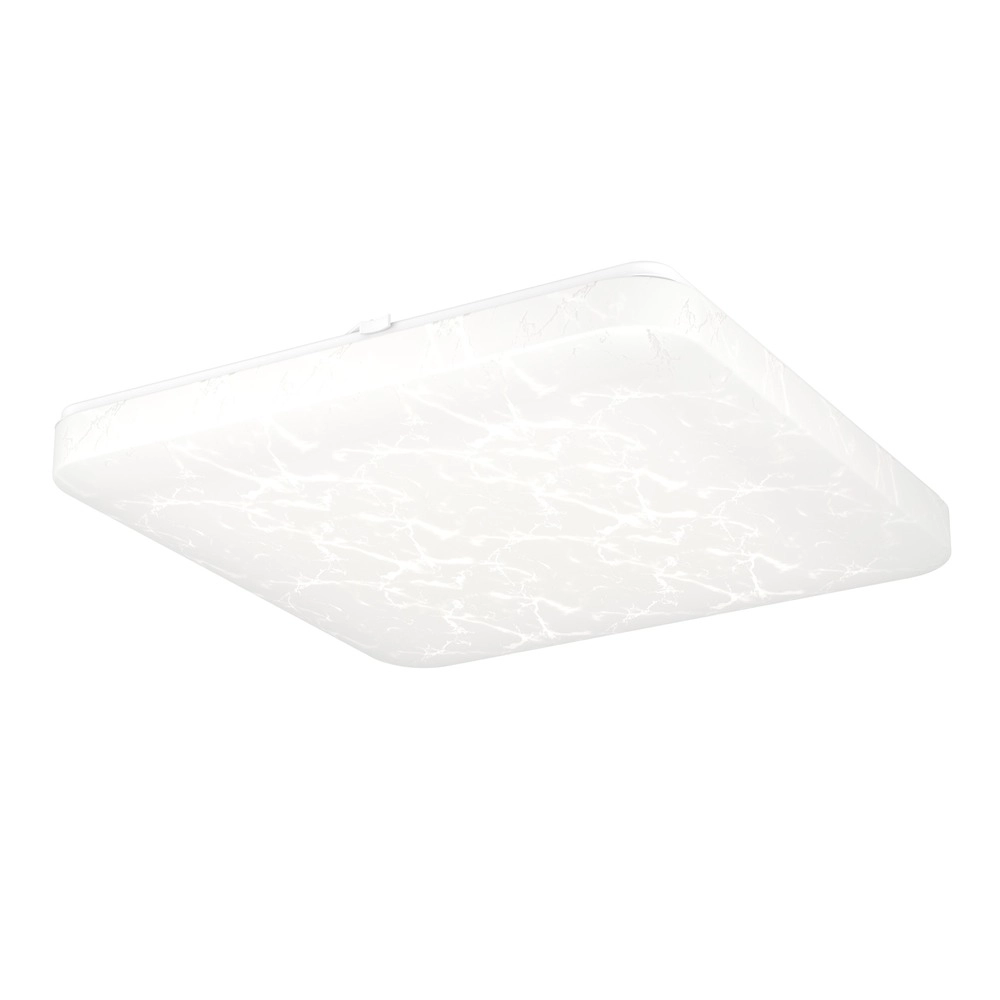 Weiße Deckenlampe Allerona 41 x 41 cm
