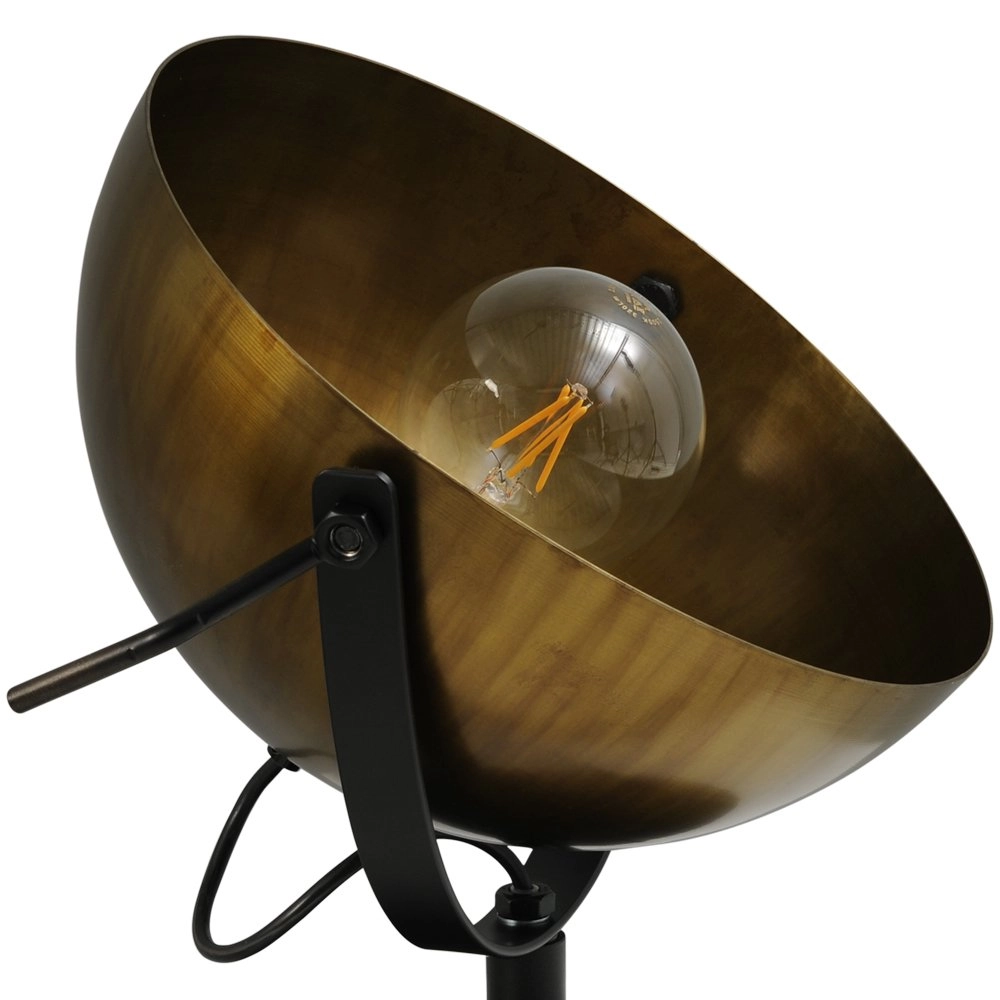 Tischlampe Industria Uplighter 30 cm bronze mit schwarz Masterlight 8718121236650