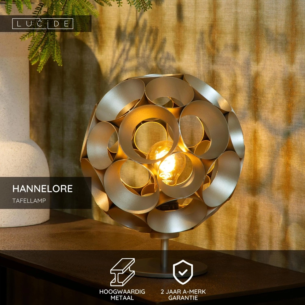 Tischlampe Hannelore Gold Lucide 5411212106254