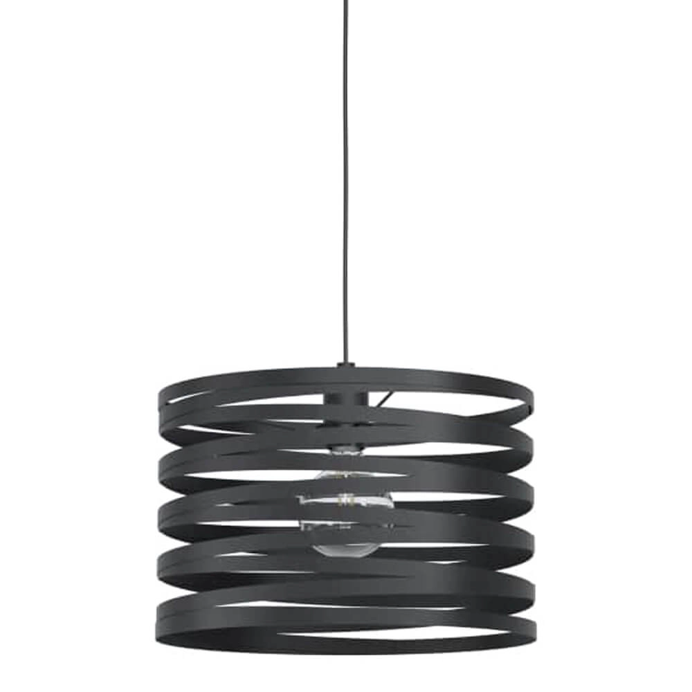 Schwarze Pendelleuchte Cremella Ø 37cm