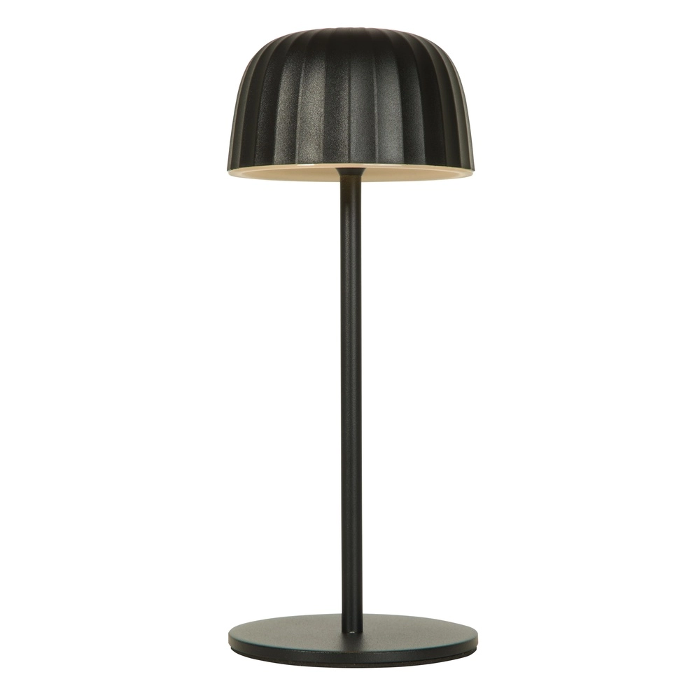 USB wiederaufladbare Tischleuchte Ezra grau Searchlight 5053423306124