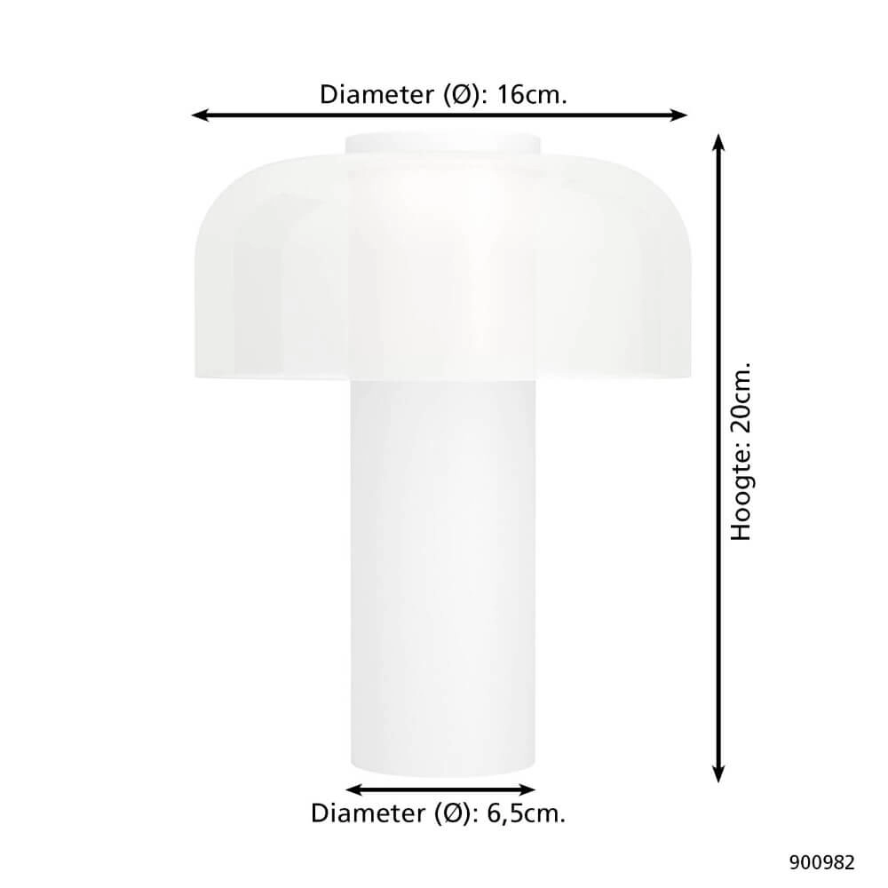 Designer-Tischlampe Ponente Weiß Eglo 9008606297856