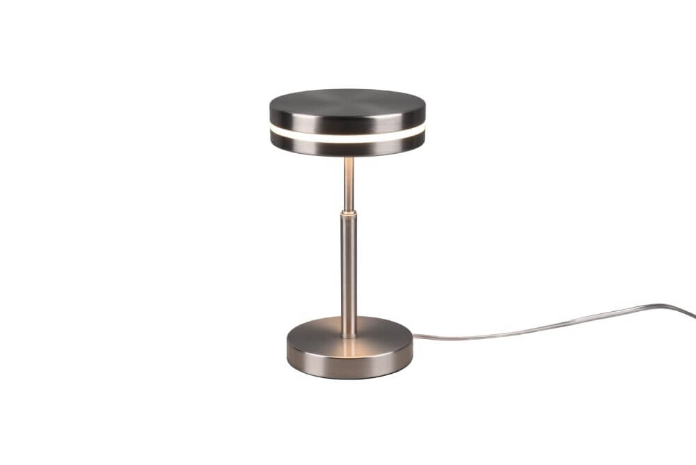 Tischlampe Franklin 25 cm Edelstahl Trio 4017807510140