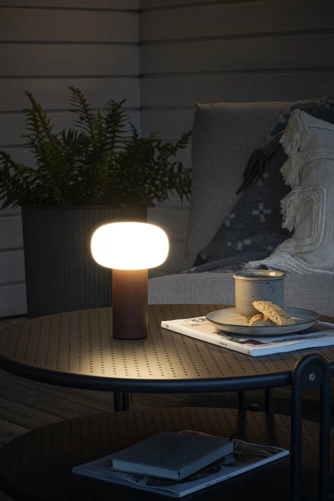 Wiederaufladbare Tischlampe Antibes rostbraun KonstSmide 7318308269726